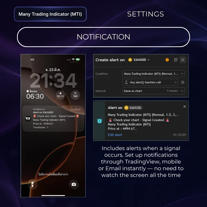 Example MTI alert screen