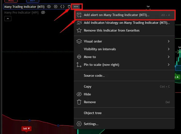 ขั้นตอนที่ 1 - เปิดเมนู Add alert
