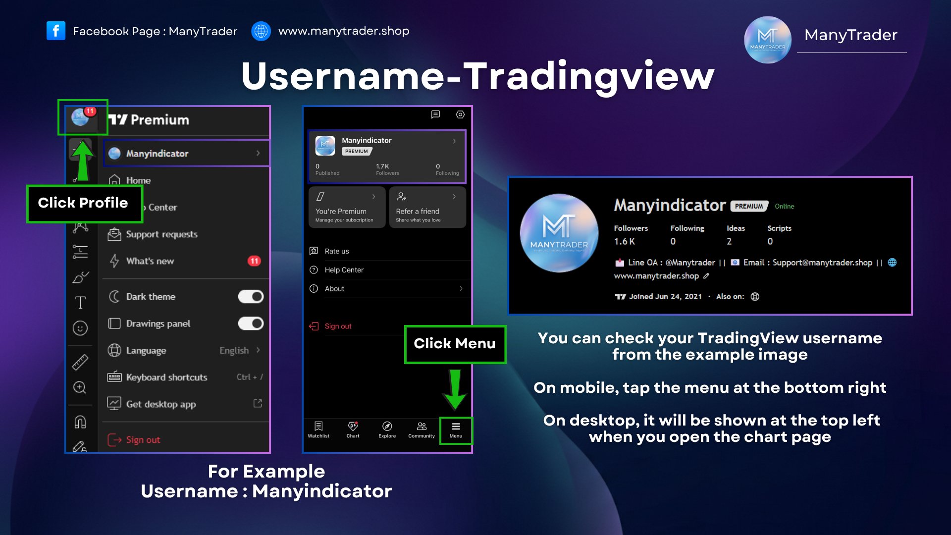 How to find your TradingView Username